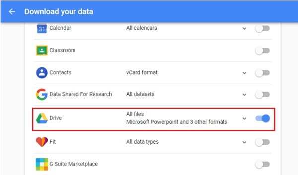 transfer google drive to onedrive