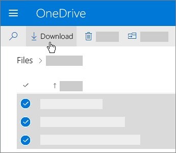 download files from onedrive android