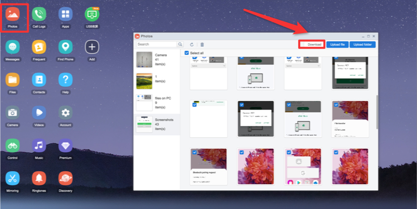 transfer photos from android to mac mojave