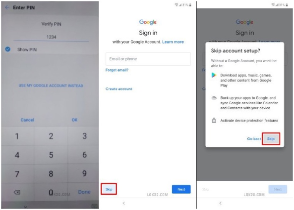android bypass google account via google keyboard - 7