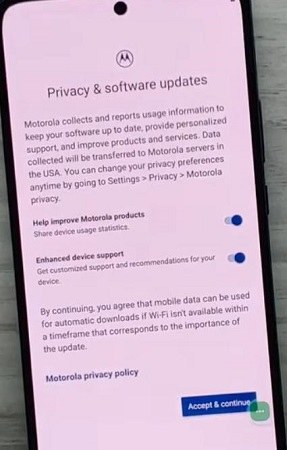bypass frp lock on motorola phone without pc accept and continue