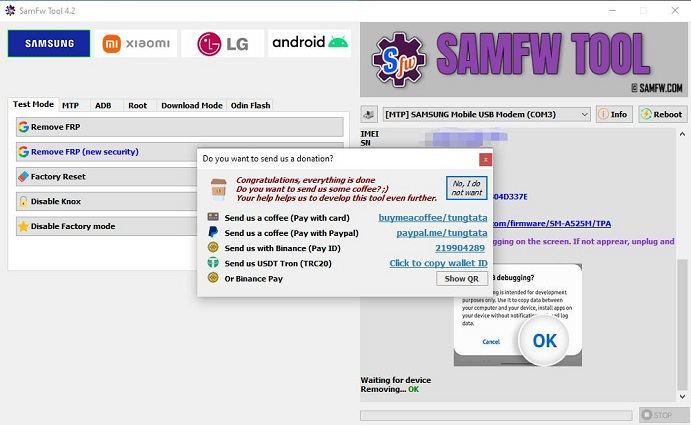 bypass frp with samfw