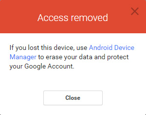 supprimer un compte google android