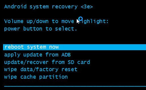 android data factory reset
