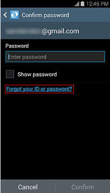 forgot password factory reset android
