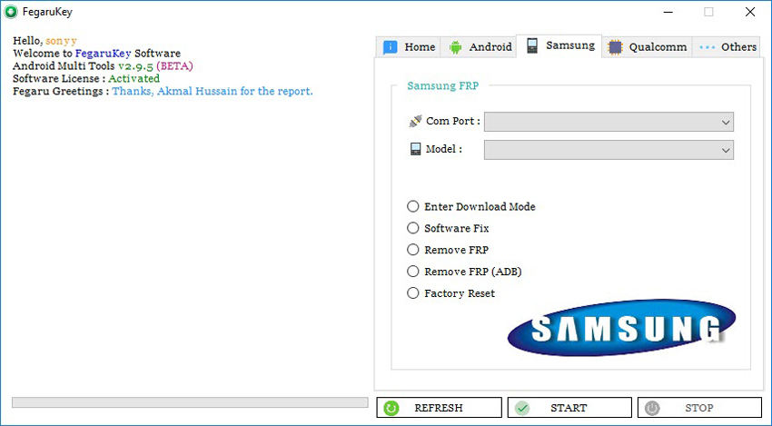 Samsung FRP Tool Download latest best Samsung frp bypass tools