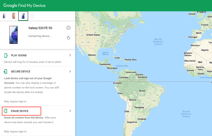 contornar bloqueio lg sem resetar - apagar dispositivo