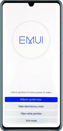 「Wipe data/factory reset」を選択する
