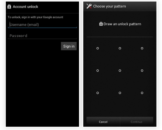 remove pattern lock without data loss via forget pattern - 2