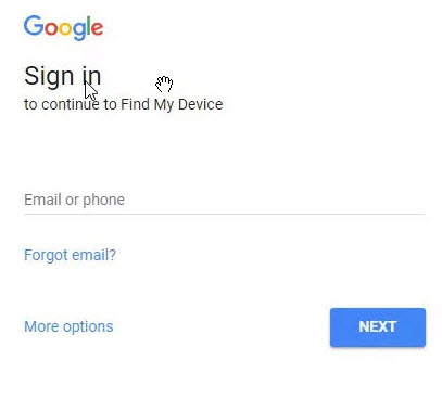 log in to google account