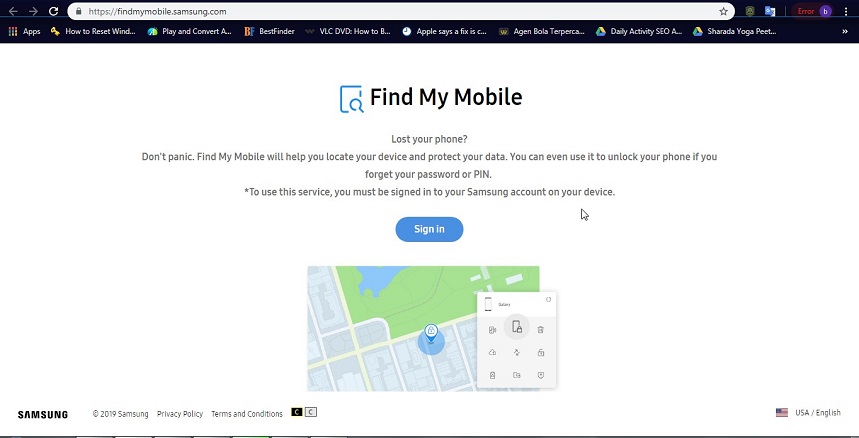 desbloquear el patrón olvidado bloqueo android – iniciar sesión con cuenta de Samsung