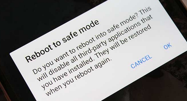 reboot to safe mode