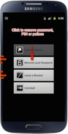 remove lock password