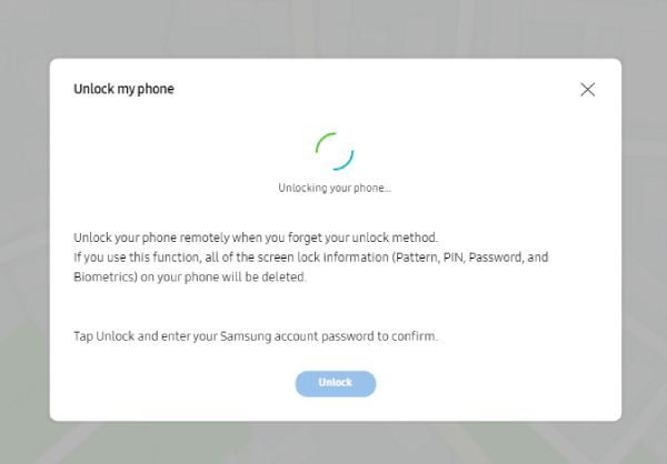 desbloqueio padrão Samsung A12 sem perda de dados - desbloqueando seu telefone