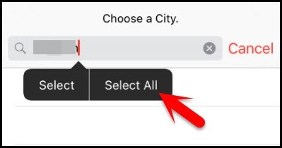 choose city