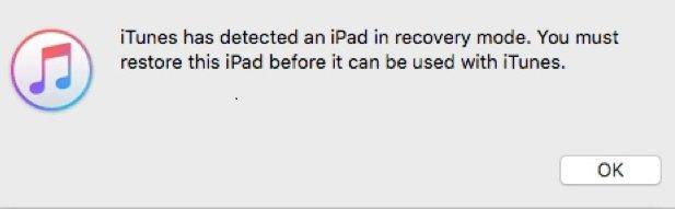 itunes detect recovery mode