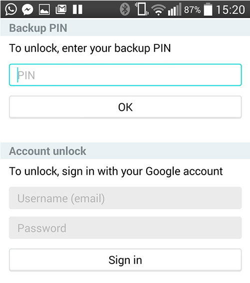 unlock pattern lock in samsung without losing data