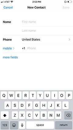 how to add someone on whatsapp iphone