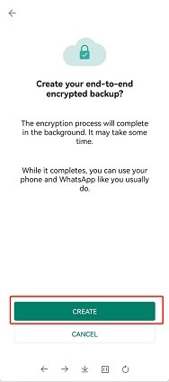 turn on WhatsApp end to end encryption