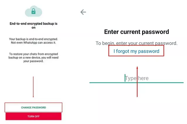 how to turn off whatsapp encryption key