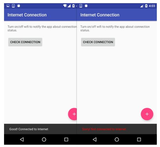  check the internet connection