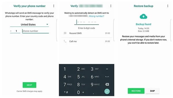 instale o aplicativo Whatsapp novamente