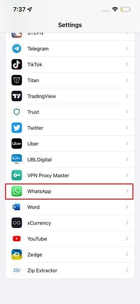 iniciar as configurações do dispositivo ios