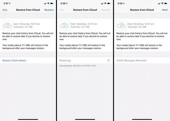 restore whatsapp backup