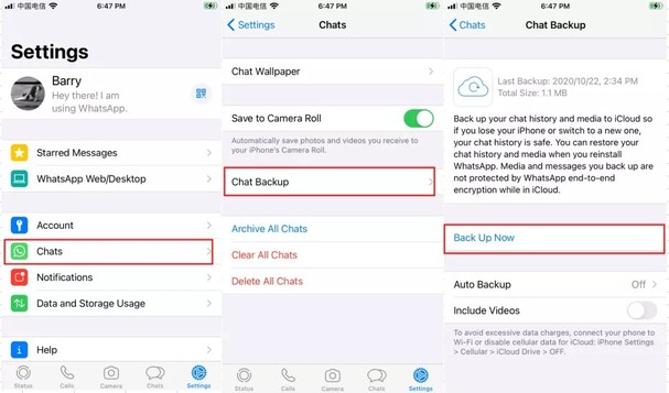 restore with iCloud backup