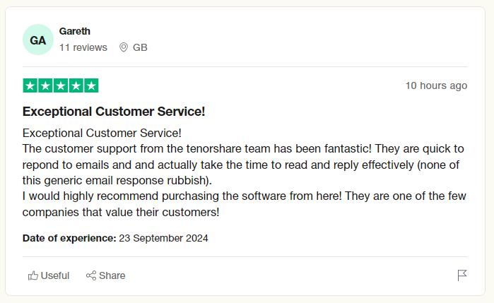 users praising the credentials