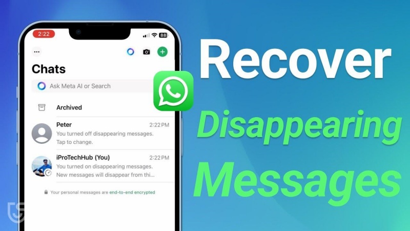 WhatsApp disappear message  