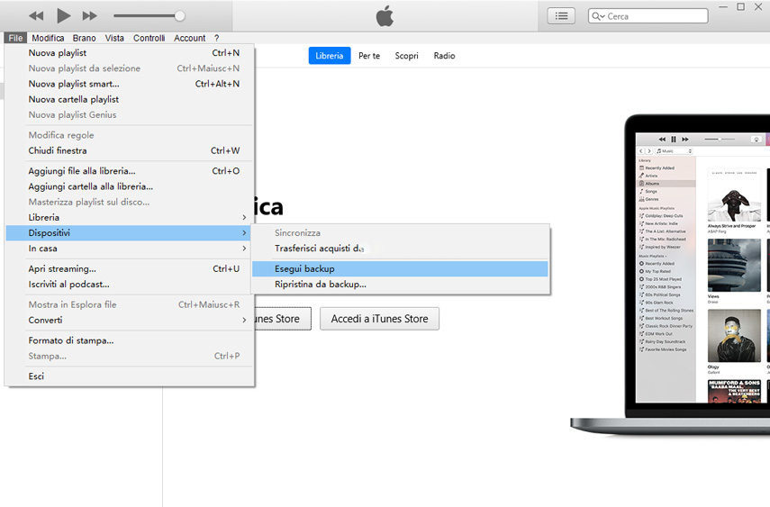 WhatsApp backup da itunes