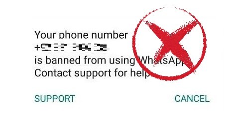 bannati da WhatsApp iphone 