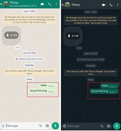 whatsapp sohbet balonu rengi