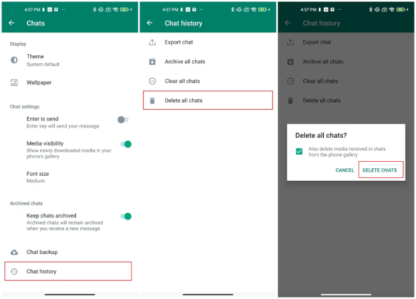 how to delete whatsapp messages permanently from google drive-delete all chats on whatsapp