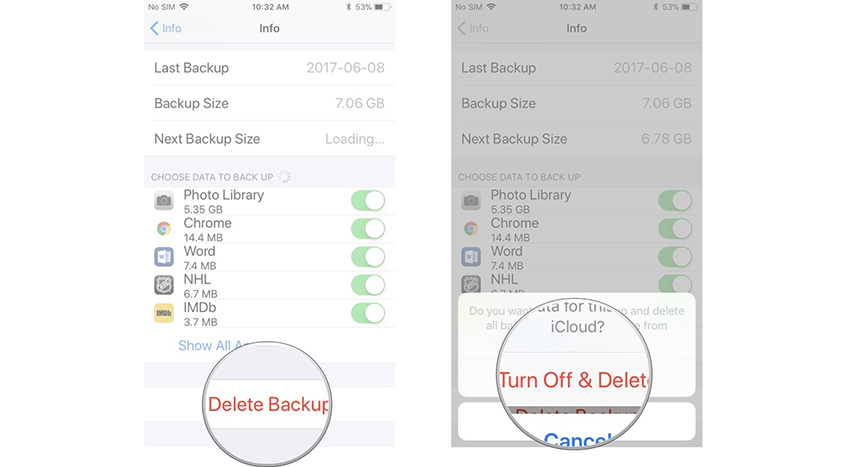 delete whatsapp backup