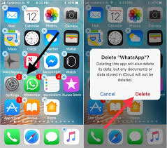 delete whatsapp iphone
