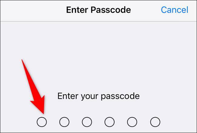 enter passcode