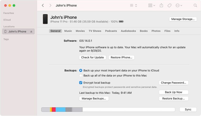 restore itunes