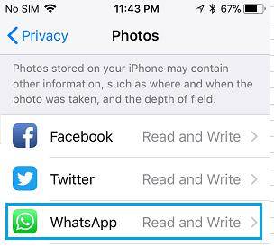 enable read and write whatsapp photos