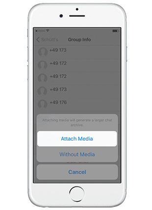  select to export attachments