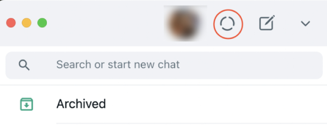 view whatsapp status without them knowing via whatsapp web-click on status
