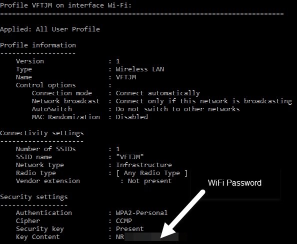 Взлом wifi через cmd