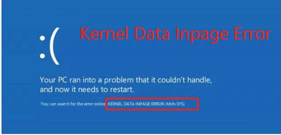 fix kernel data inpage error windows 8