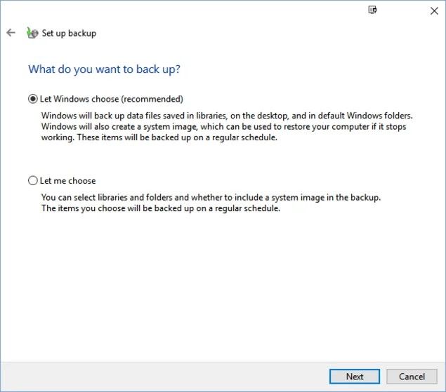 backup location