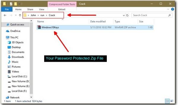 zip file named Pattern Password Disable